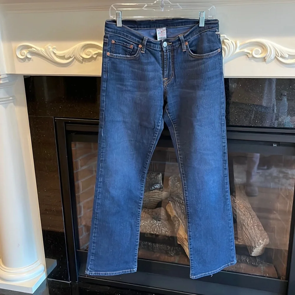 Lucky Brand jeans size 4 waist 27 straight Leg - Picture 2 of 12